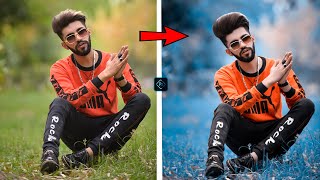 How to edit or retouch a photo in  Photoshop , how to add blue dark colour tune in photo screenshot 5