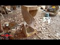 IMPOSSIBLE WOODWORKING. TWISTED BAR STOOL - RUSSIAN STYLE.