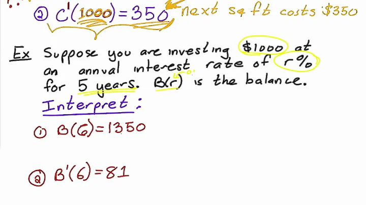 Interpretation of the Derivative