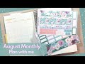 August Monthly Plan With Me | A5 Daily Duo | Erin Condren | Monthly View
