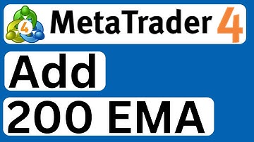 How to Add 200 EMA in MetaTrader 4 - Exponential Moving Average - Easy to Follow