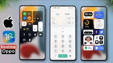 iOS 16 Theme with iOS Lock Screen for Realme and Oppo devices