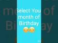 select your birthday month and see your shinchan character