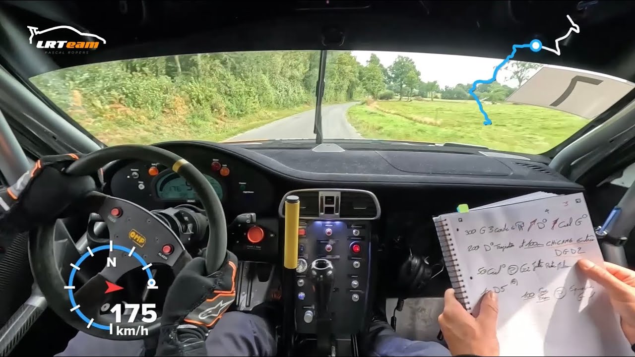 Rallye du Bocage 2025 Porsche GT+ Pascal Ropers et Jeremy Leraisnier ES4