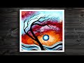 Tree Acrylic Painting - Step by Step Tutorial For Beginners / Daily Art Challenge #33