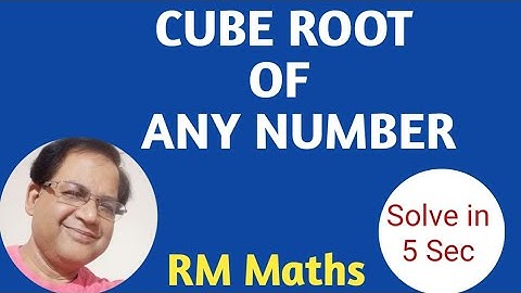 CUBE Root TRICK/Solve in 5 seconds/JEE/NDA/CETs/Airforce/Banking/VIII/IX/X/XI/XII Shortcut