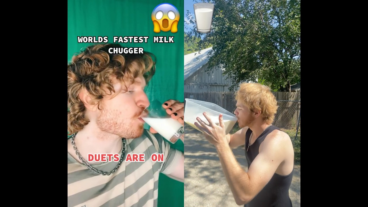 World record Gallon of milk chugging!