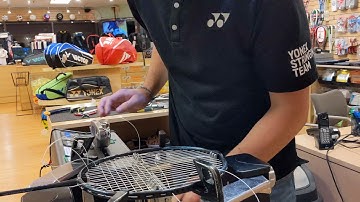 Time Lapse: How to String a Yonex Z Force II Badminton Racquet (David Nguyen)
