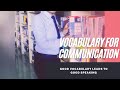 Vocabulary for communication