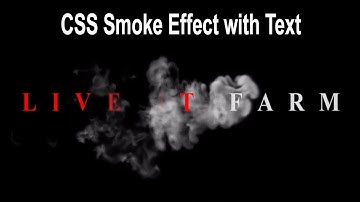 CSS Text Reveal From Smoke Animation Effect 2020