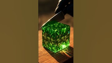 Minecraft grass block cutting moment | #shorts #ai #asmr