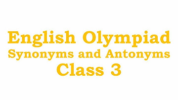 IEO English Olympiad Class 3