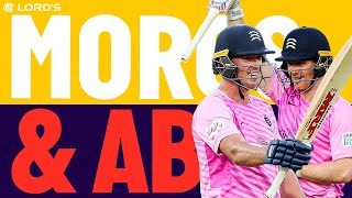 Eoin Morgan and AB de Villiers Batting Fireworks |  Power Hitting | Middlesex v Surrey  | Lord's
