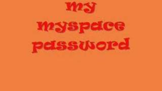 my myspace password