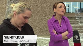 Friends of Regina murder victim gather outside court