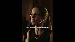 Oliver finds out the woman following Laurel is Sara #shorts