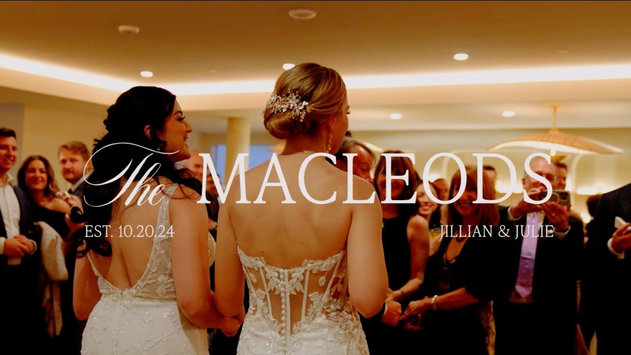 Two brides, a Something Blue Crew, and more walk into a wedding... | Jillian & Julie Wedding Film