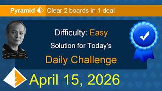 Microsoft Solitaire Collection: Pyramid - Easy - April 15, 2026 screenshot 5