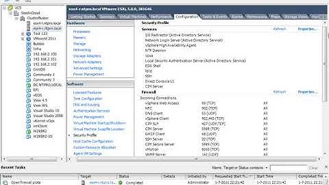 vSphere 5 Video   ESXi Firewall Configuration