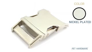 B8606 Nickel Plated, Side Release Buckle, Zinc/Plastic, Multiple