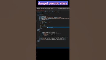 CSS Pseudo classes | :active | :target | HTML CSS Tutorial For Beginners#11 #html