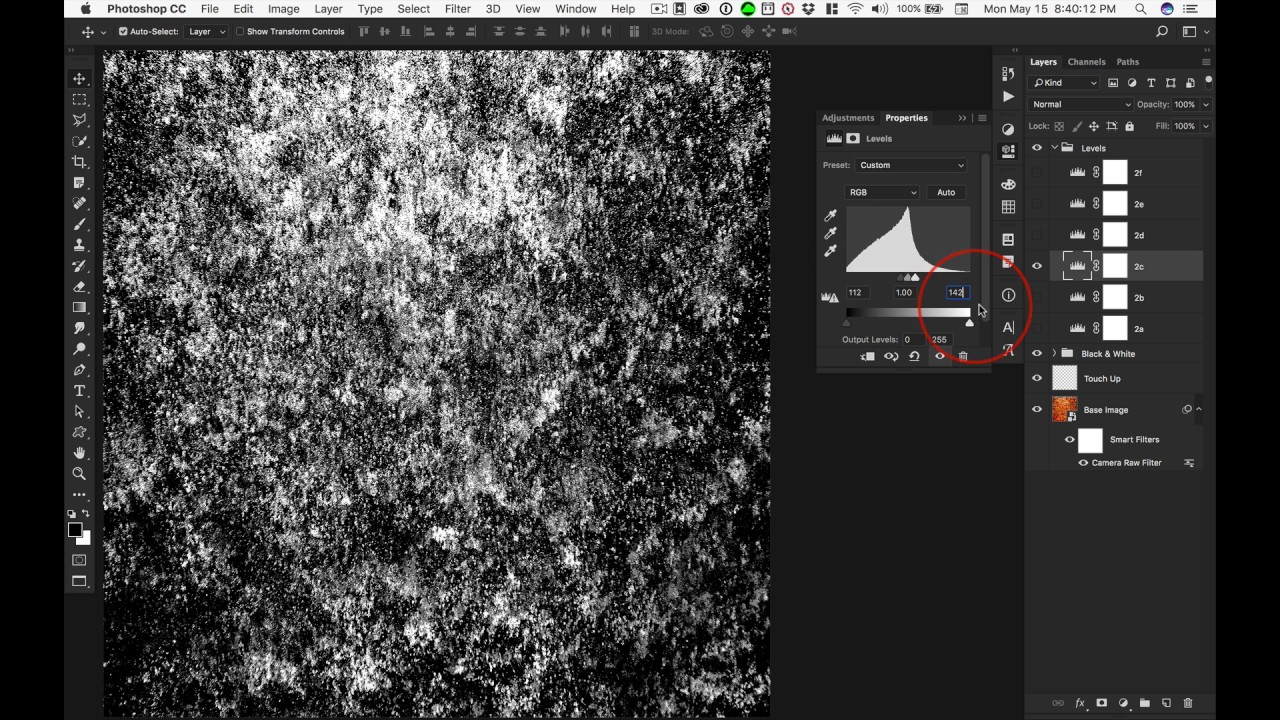 5000 px Textures Part II: Levels Settings Action - YouTube