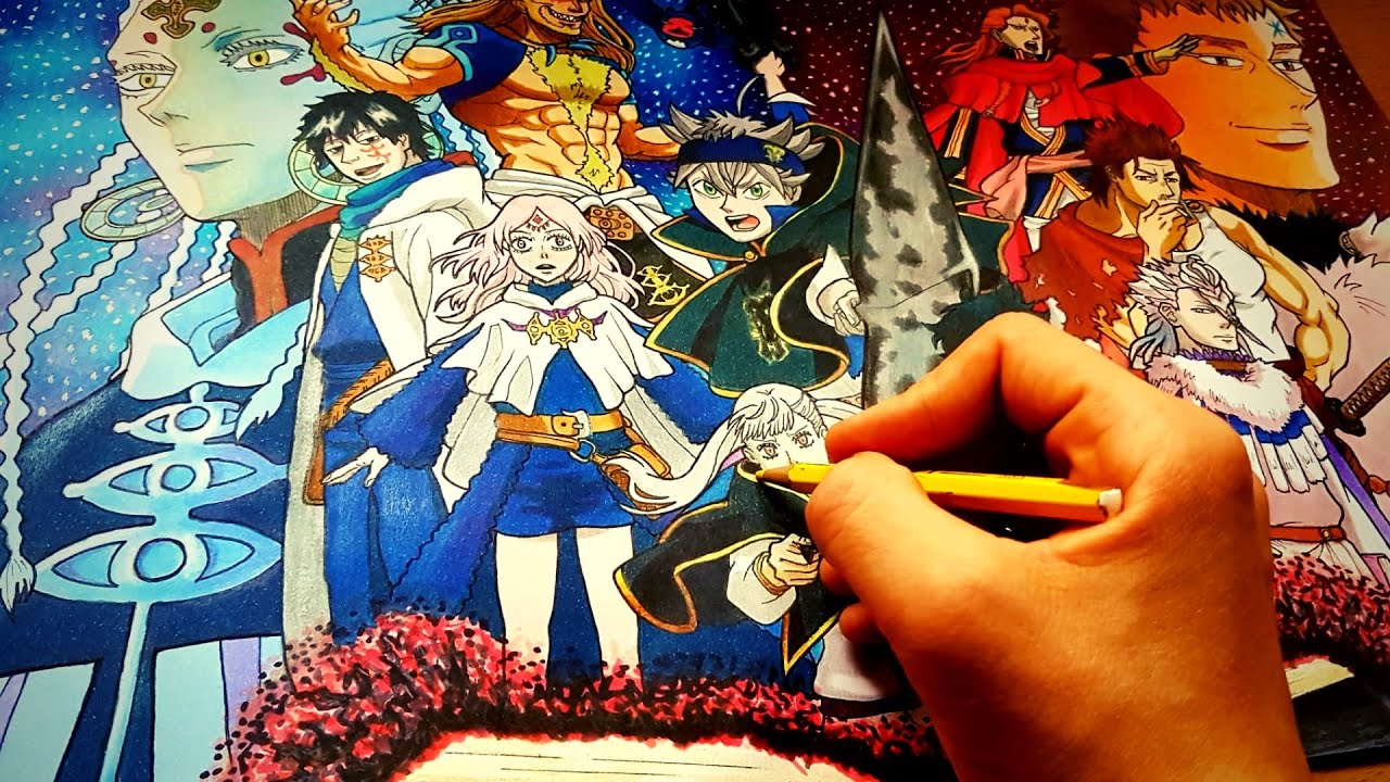 drawing-black-clover-step-by-step-youtube