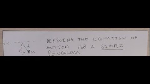 Modeling a simple pendulum in Python using the Lagrangian