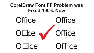 CorelDraw Font FF Problem was Fixed 100% Now