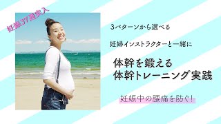 【実践編】3パターンから選べる！妊婦のための【妊娠中の腰痛を防ぐ！「体幹トレーニング」】
