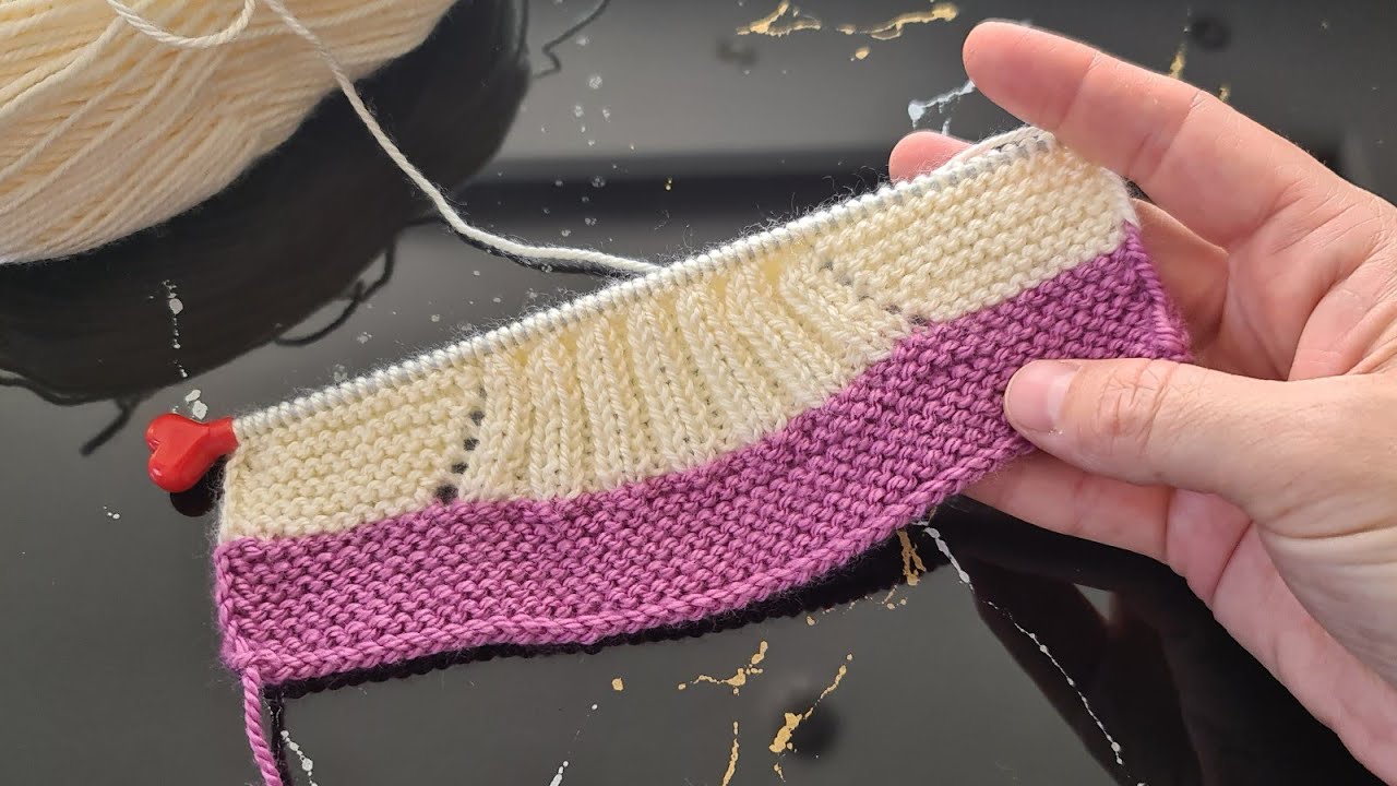 Muhteşem oldu💥iki renkle iki şiş bebek patik 1 saatte ördüm‼️