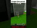 simple tiktok hacks creeper face #minecraft #minecraftshort #short