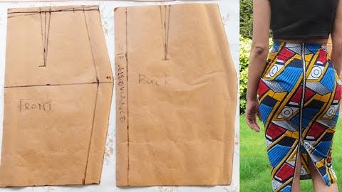 HOW TO DRAFT A BASIC SKIRT PATTERN|| DETAILED