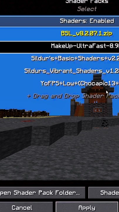 how to apply shaders in Minecraft java edition | #shorts #minecraft # ...