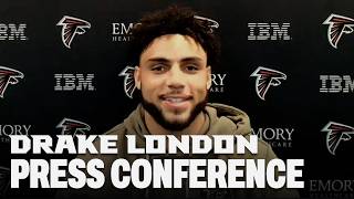 Drake London speaks to the media on Atlanta Falcons contract extension | Press Conference