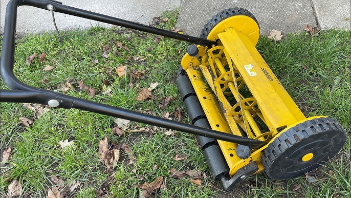 How to Sharpen a Fiskars Reel Mower and Adjust Blades. 