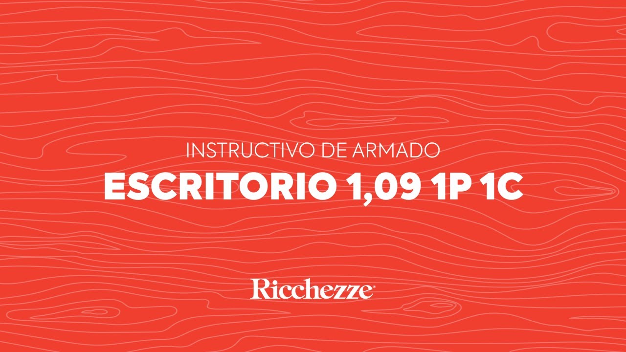 Video instructivo de Escritorio 1,09m 1P 1C