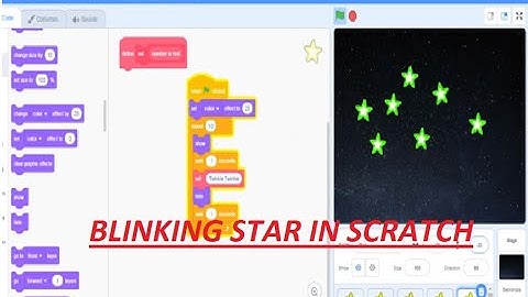 Creating a Blinking Star with Scratch Programming