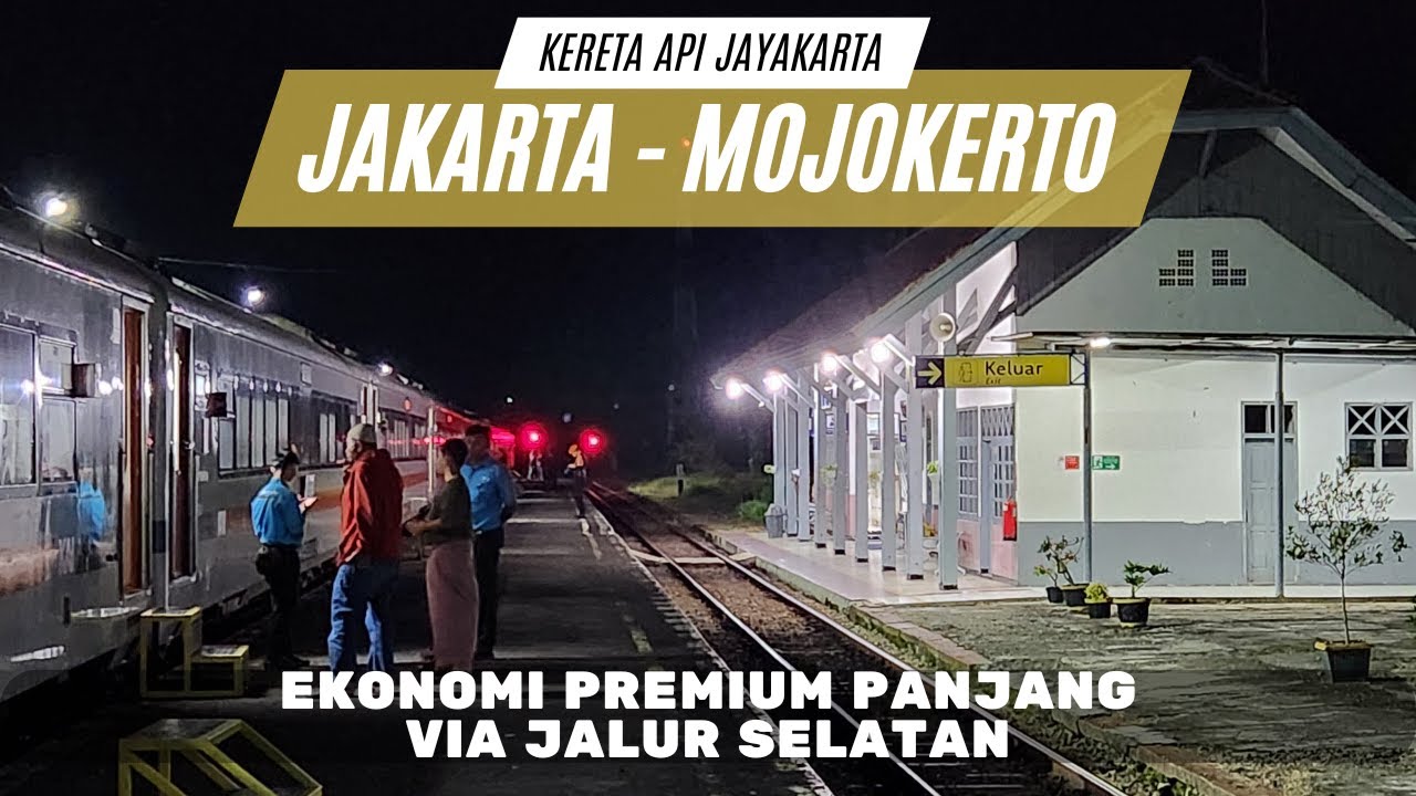 Satu - satu nya Kereta Api panjang via JALUR SELATAN | Trip Kereta Api ...