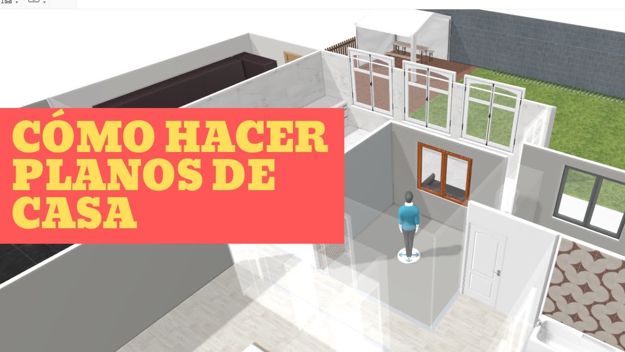 Cómo hacer PLANOS + IMÁGENES 3D de una casa | Fácil + Programa Gratuito -  YouTube