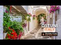 Ostuni   belle promenade dans la ville italienne Pouilles Italie   Village Walking Tour 4k vido