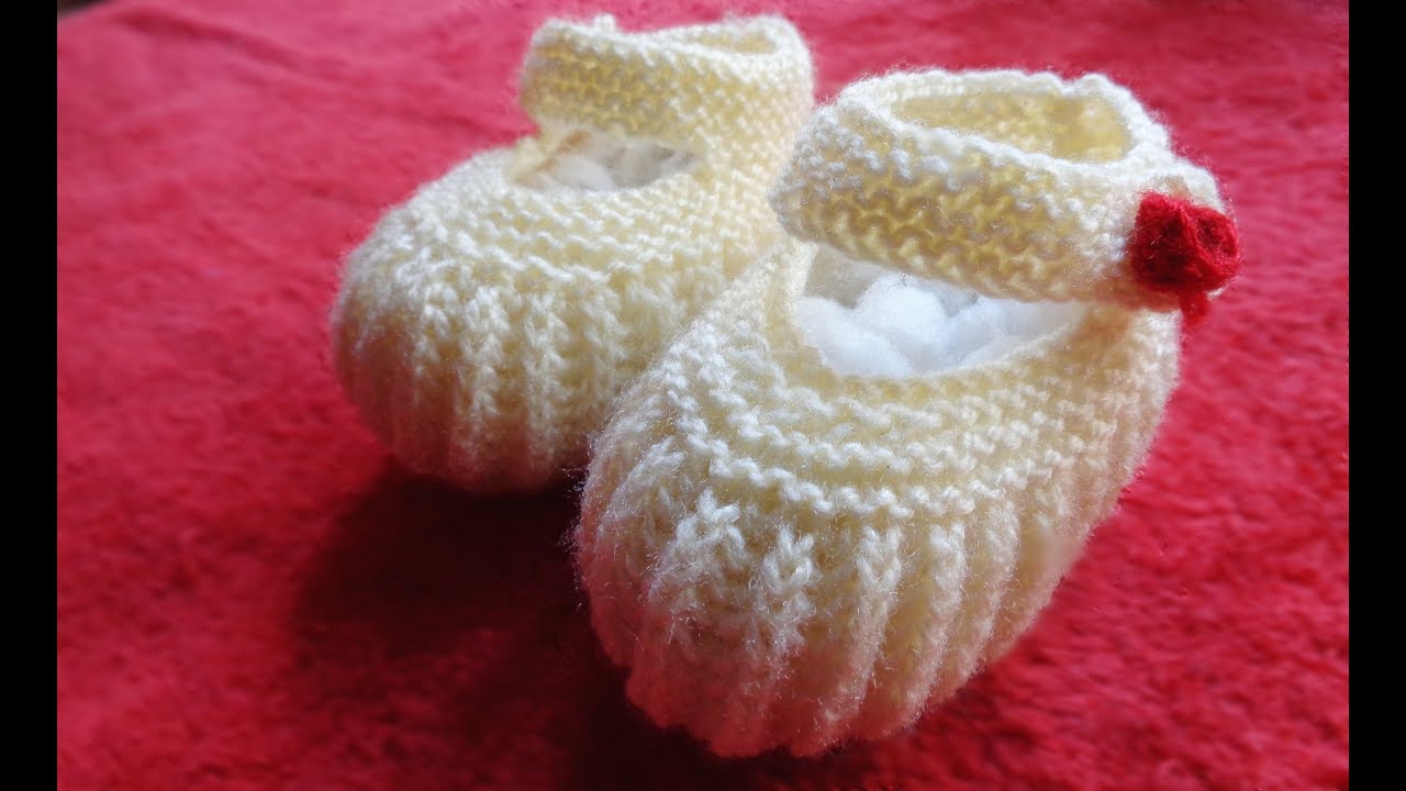 youtube knitting baby booties