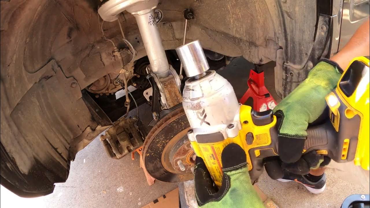 2008 honda ridgeline front shock/strut replacement - YouTube