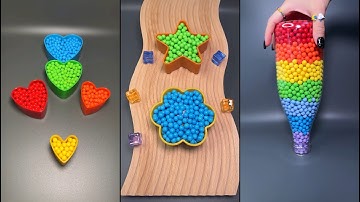 Satisfying Reverse Video ◀️ Beautiful Beads, Colorful Balls, Haba Slope, Xylophone,  Falling Beads