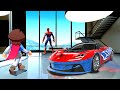 Stealing SPIDER MAN CARS In GTA 5!