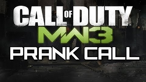 MW3 - Funny Prank Phone Call (Xbox Live Prank Phone Call)