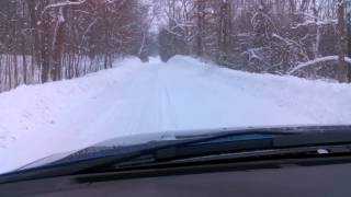 Highland Mi Roads 2-5-2014