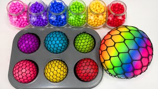 Satisfying Video l How to Make GIANT Rainbow Bubble Stress Ball with Lollipop Slime Cutting ASMR screenshot 3