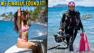 CHALLENGING GIRLFRIEND TO SCUBA DIVE & FILM - ⭐INSANE FINDINGS⭐ - (Beach Cafe Philippines)