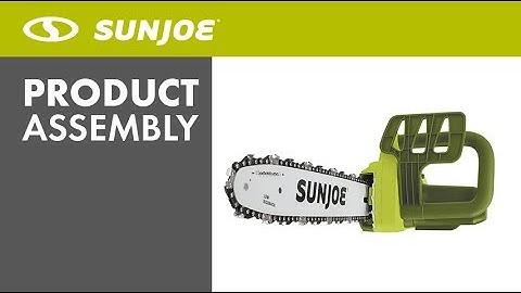 SWJ699E - Sun Joe Electric 9 Amp 14-Inch Chain Saw - Assembly Video